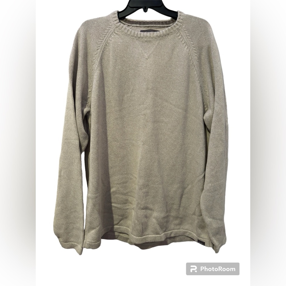 Eddie Bauer Men’s Crew Neck Sweater‎ Stone Color TXL